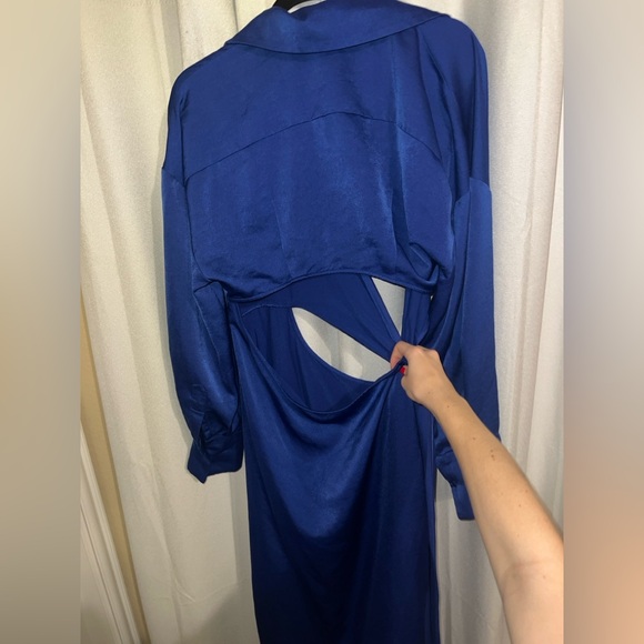 Ronny Kobo Collection Royal Blue Rebel Cutout Dress - Picture 6 of 10